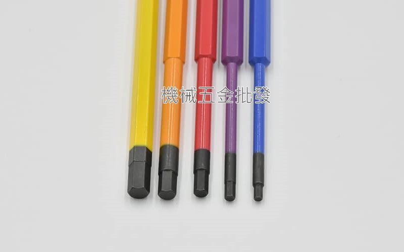 ANEX ACHX5-150L 5支組 彩色六角型起子頭 內六角頭 150MM長 日本製,電動工具