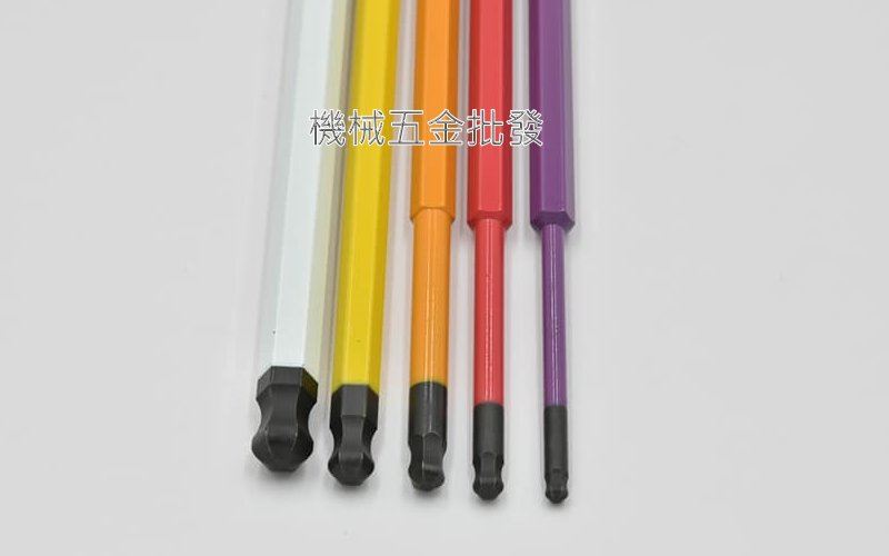 ANEX ACBP5-150L 5支組 彩色六角球型起子頭 內六角頭 150MM長 日本製