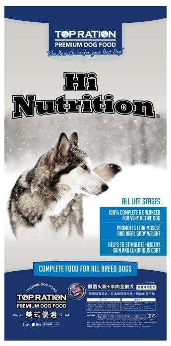【美式優選 TopRation】 <全齡犬> 低敏呵護/能量補給 (火雞+羊肉)
