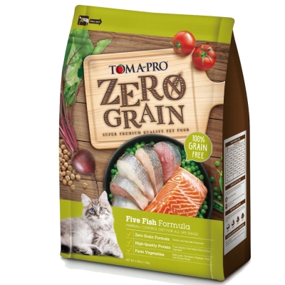 【優格】0%零穀全齡貓化毛配方(五種魚)（14lbs）