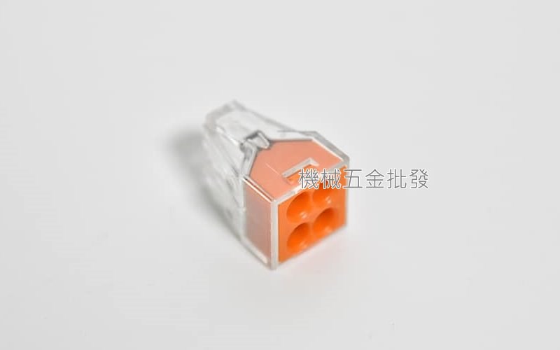 德國 WAGO 773-104接線端子 快速接頭 可直接插拔 省時又省力 橙色 4線式,手工具