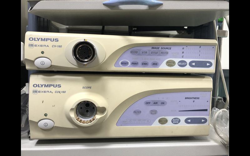 軟式內視鏡 廠牌 : OLYMPUS 型號 : CV-160+CLV-160