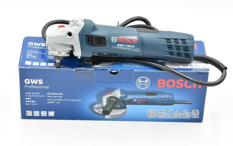  BOSCH {博世} GWS 7-100ET 4" 可調速電動平面砂輪機 電動切割機,電動工具