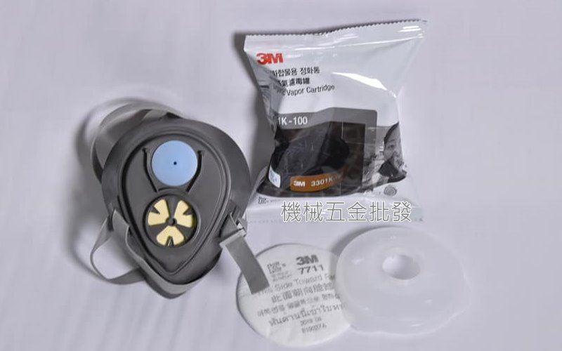 3M 3200 單罐式防毒面具 配上3301K-100 濾毒罐 阻隔 粉塵 噴漆微浮粒子,手工具