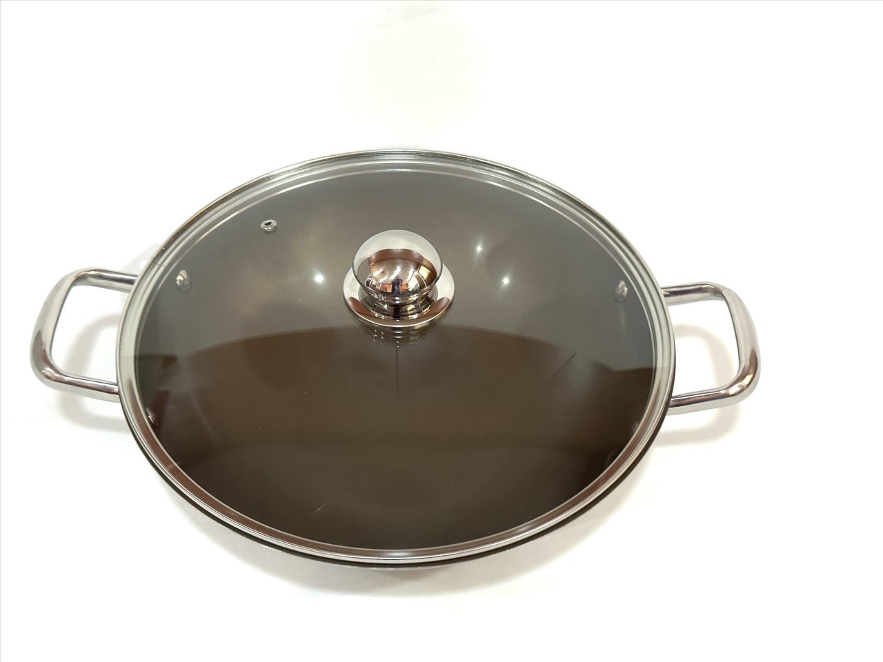 LUCUKU  鈦電漿華麗多層不銹鋼健康不沾雙耳鍋32cm  