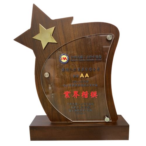 客製化-星星木紋獎牌