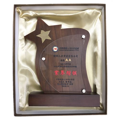 客製化-星星木紋獎牌