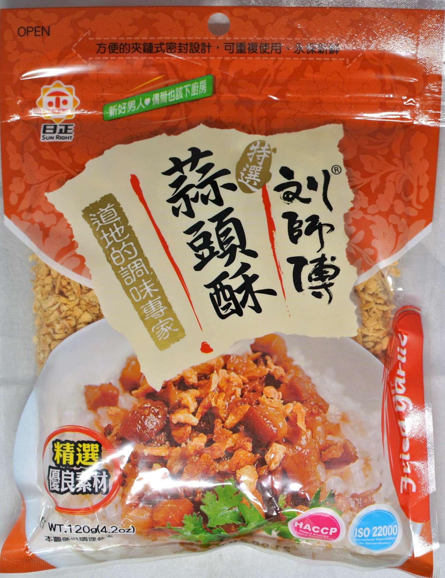 日正-劉師傅蒜頭酥 120g