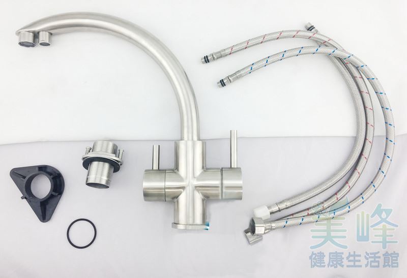 美國SGS/LF不鏽鋼304 三用龍頭 廚房龍頭 廚房三用水龍頭/淨水龍頭/立式龍頭 RO龍頭