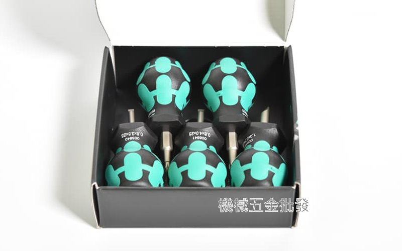 wera {德國} Stubby Set 1 大頭一字/十字起子套裝組 5支組,手工具