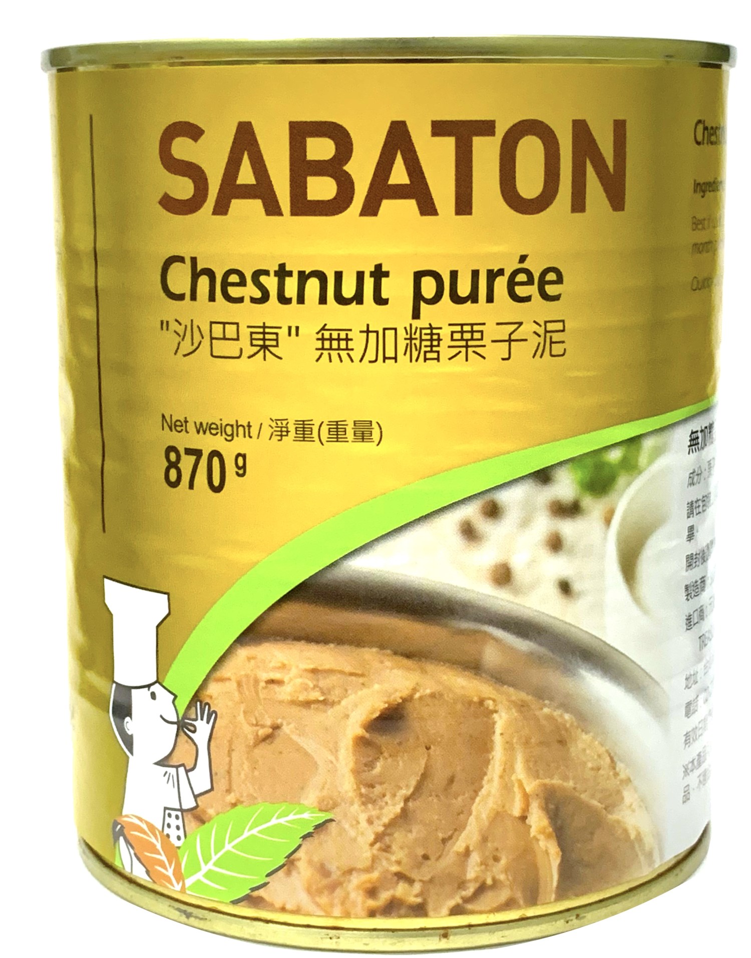 SABATON無加糖栗子泥 870g