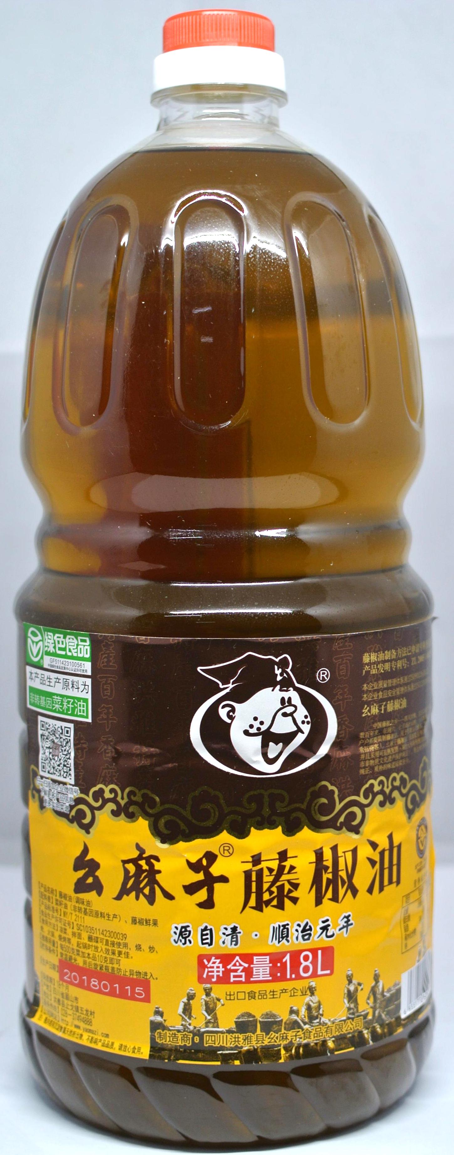 ㄠ麻子 藤椒油 1.8L