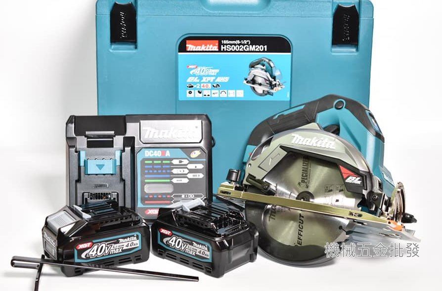 makita {牧田} HS002GM201 40V 4.0A充電式無刷圓鋸機 165mm,電動工具