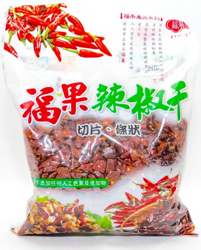 福果 辣椒乾(切片) 600g