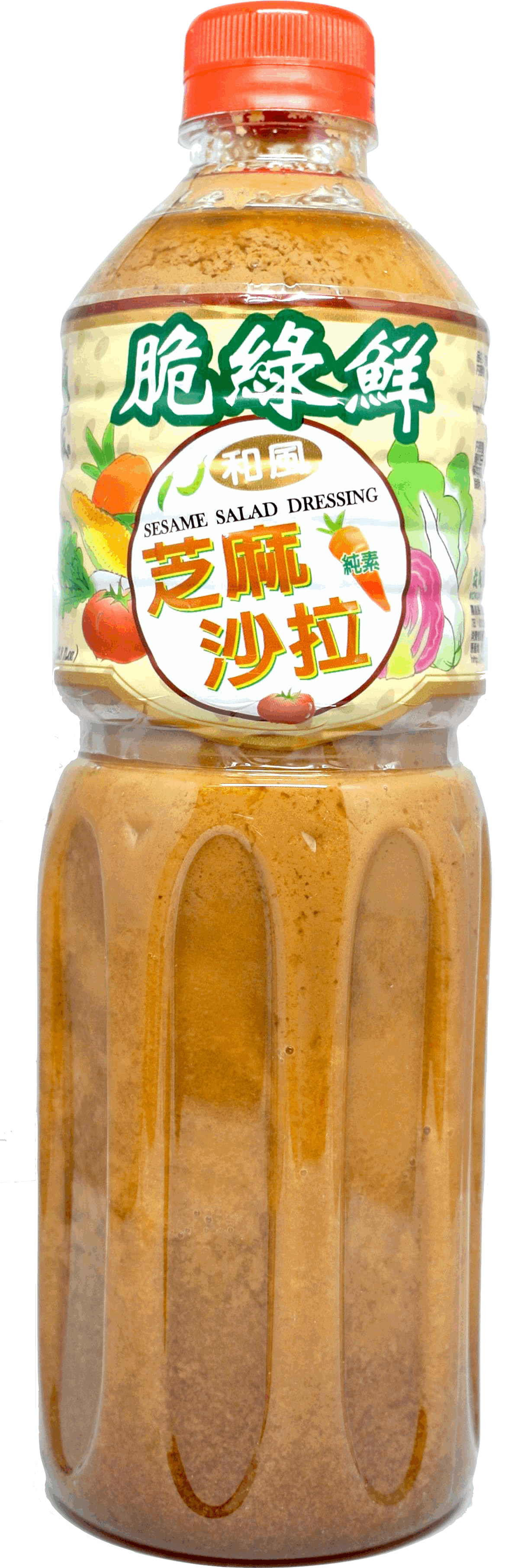 穀盛脆綠鮮 芝麻和風沙拉醬 1L