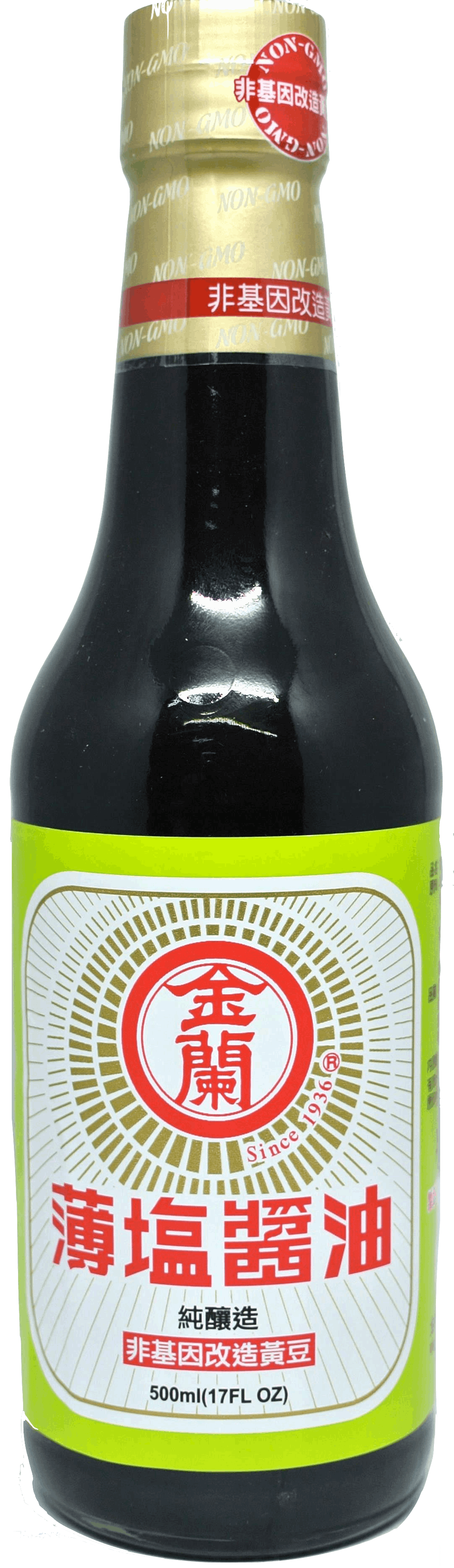 金蘭 薄鹽醬油 500ml