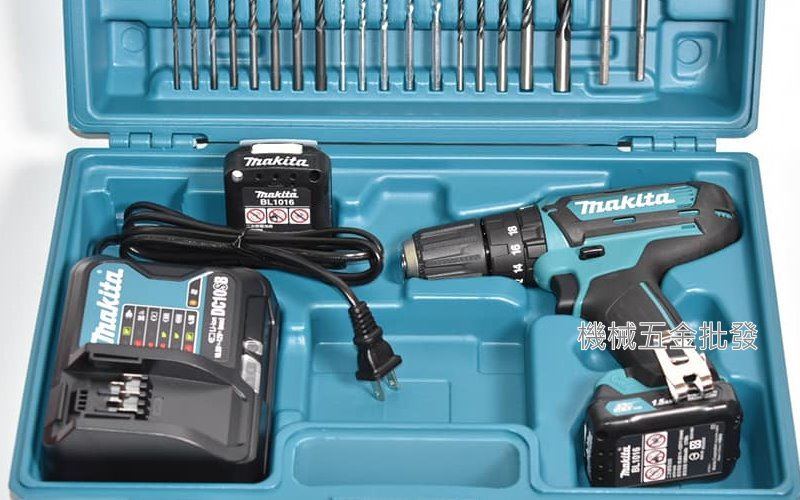 makita {牧田} HP331DSYX1 12V1.5AH 充電式震動電鑽 附74件配件組,電動工具