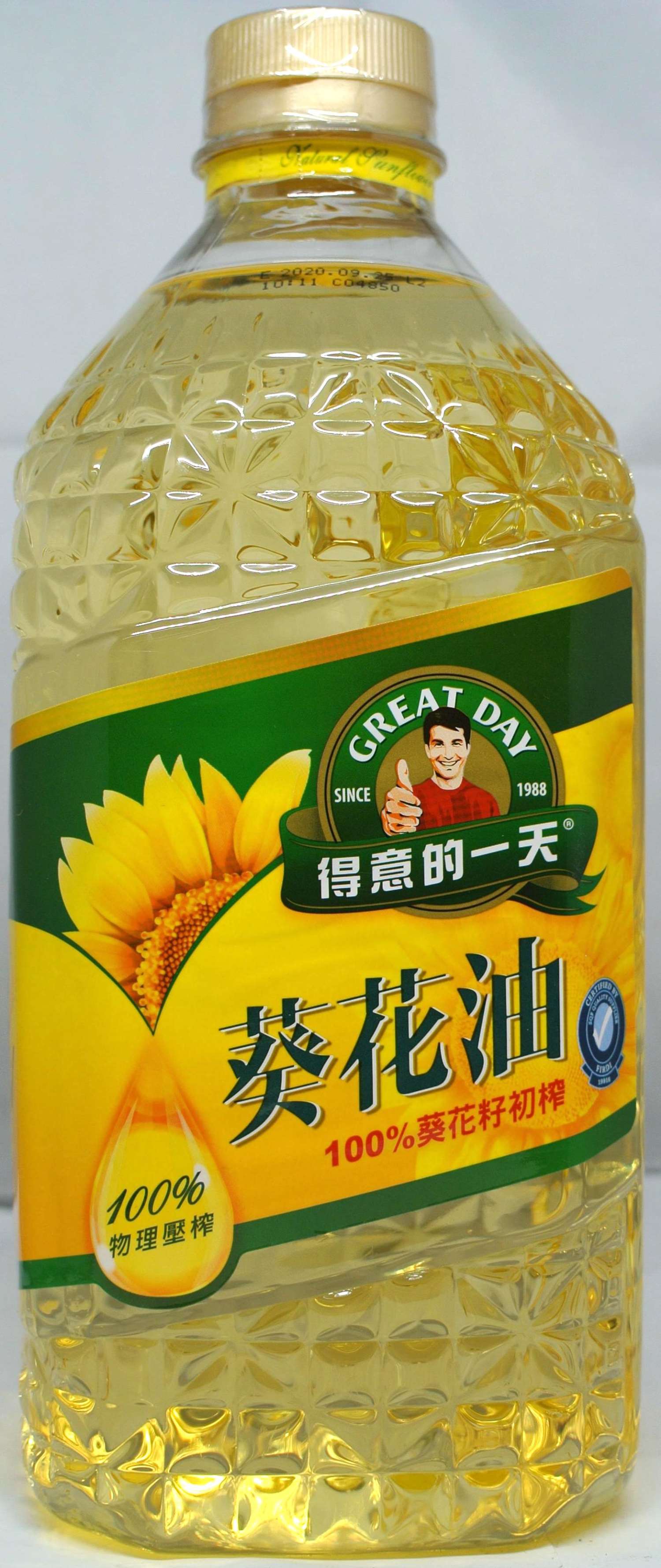 青春三元素葵花油2L