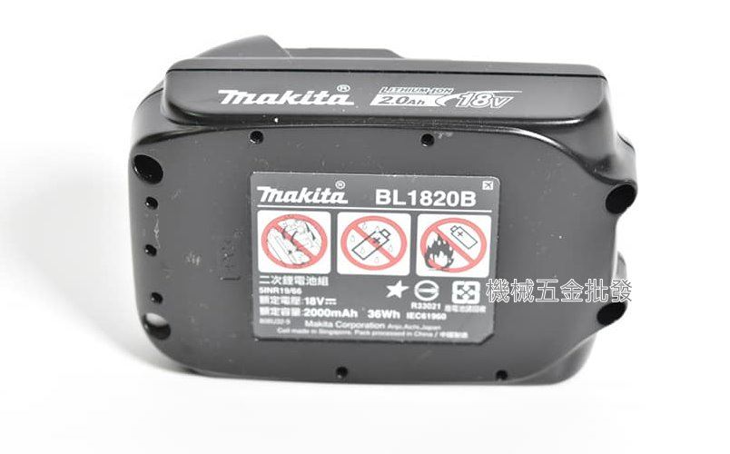  makita {牧田} BL1820B 18V2.0A 滑軌鋰電池/内建晶片/原廠保固充放電500次,電動工具