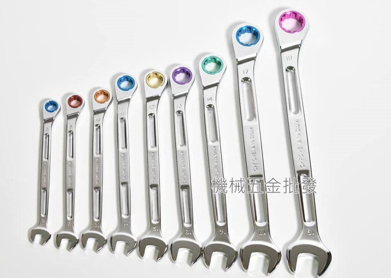 SHELL 超輕量加長型棘輪扳手 小角度款 8mm-19mm 9支組,手工具