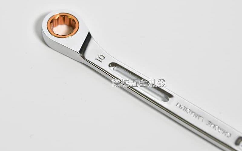 SHELL 超輕量加長型棘輪扳手 小角度款 10mm 長度167mm,手工具