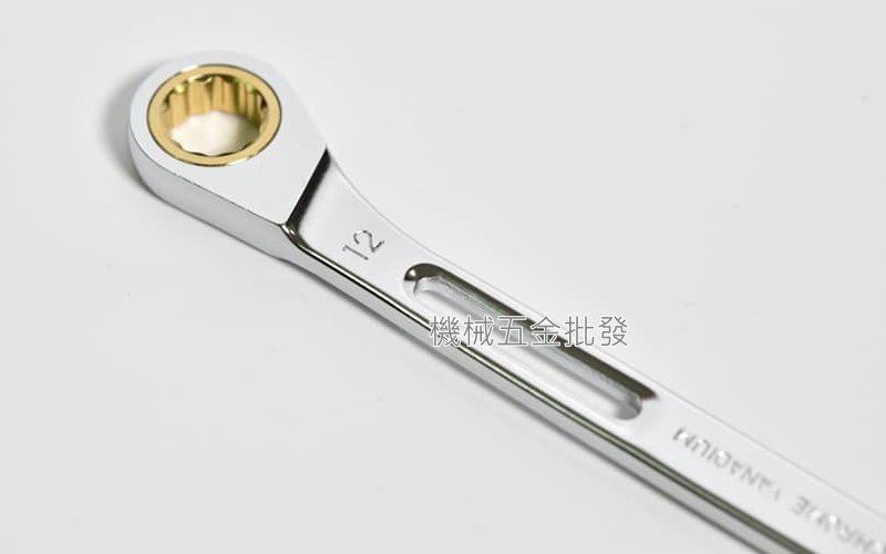 SHELL 超輕量加長型棘輪扳手 小角度款 12mm 長度196mm,手工具