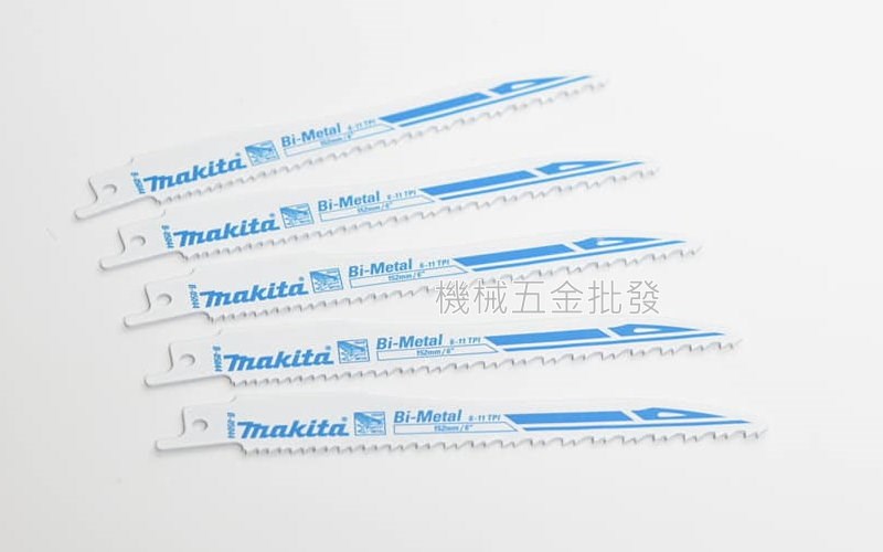 makita {牧田} B-05044 150mm 6"軍刀鋸用刀片 金屬專用 快速、耐用、高品質 五片裝.電動工具