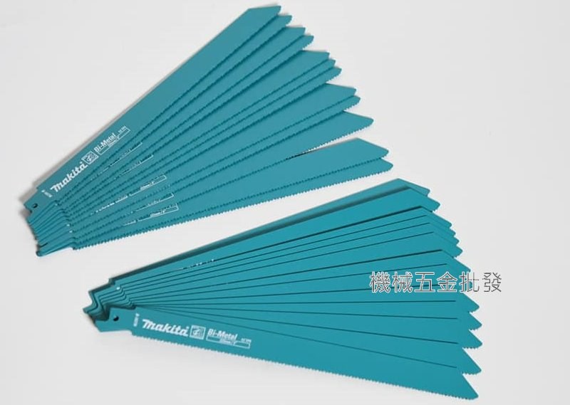 makita {牧田} B-16776 225mm軍刀鋸用刀片 金屬、木材專用 快速、耐用、高品質 五片裝,電動工具