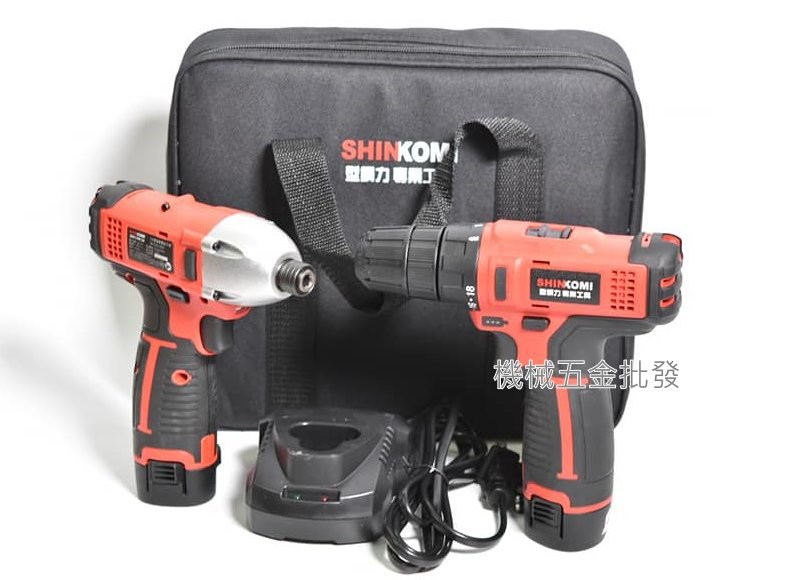  SHIN KOMI {型鋼力} SK-PPC1214B 12V超值組合雙機組 起子機+電鑽,電動工具