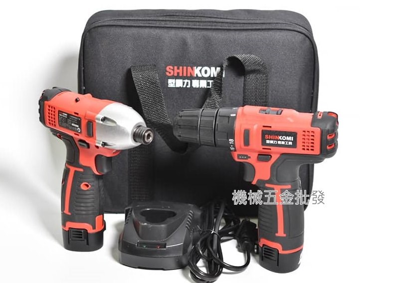  SHIN KOMI {型鋼力} SK-PPC1214B 12V超值組合雙機組 起子機+電鑽,電動工具
