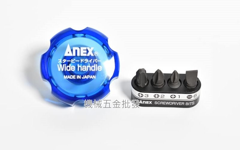 ANEX {兼古製作所} NO.62 極短型29mm短頭六角起子 附磁 可換頭,手工具