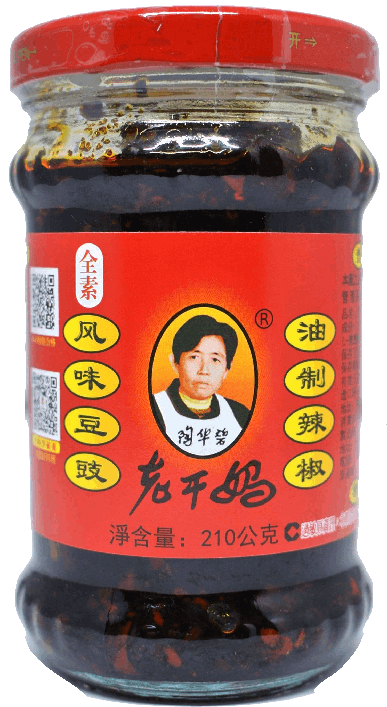 老干媽風味豆豉油制辣椒 210g