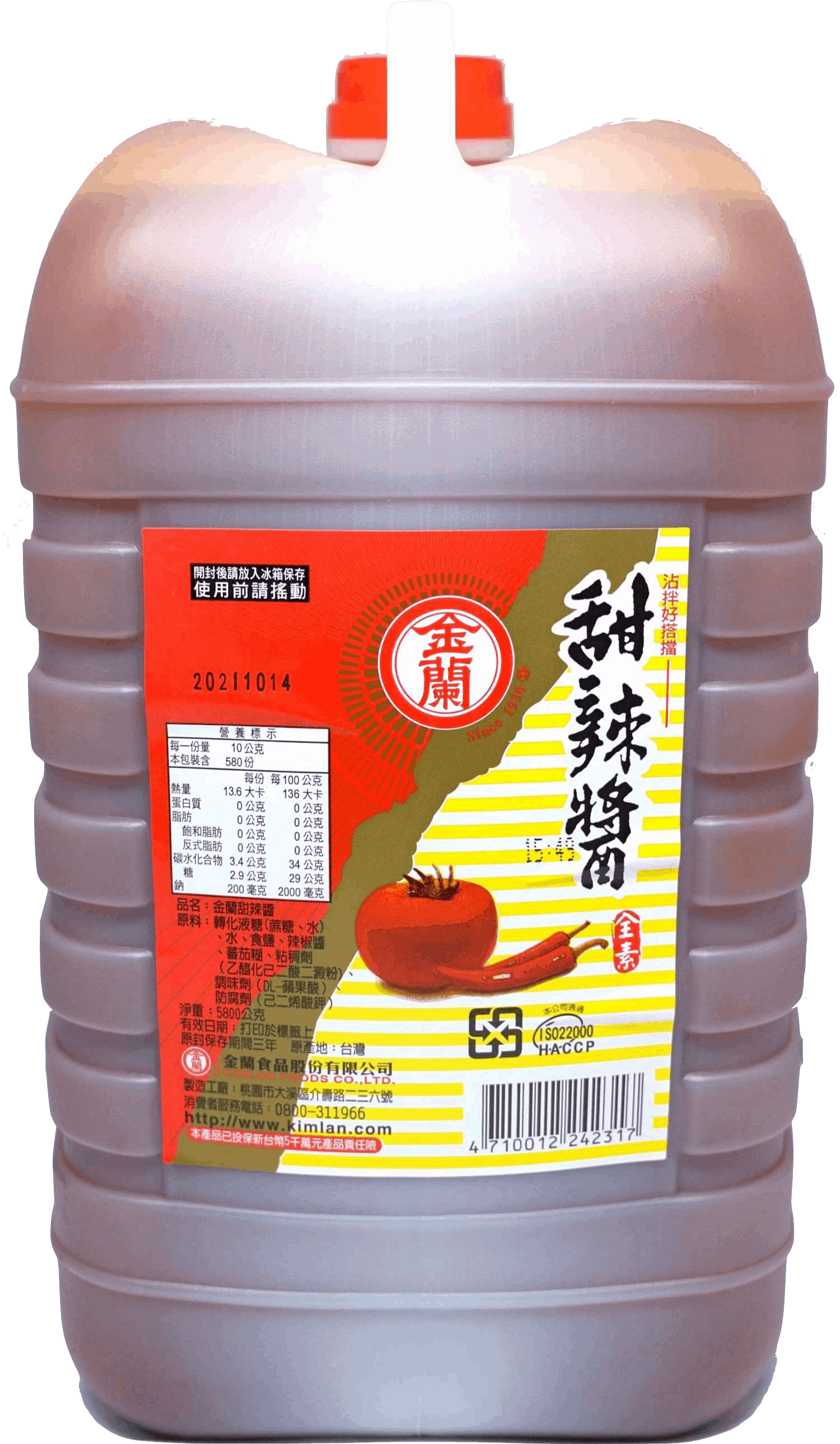 金蘭甜辣醬6kg