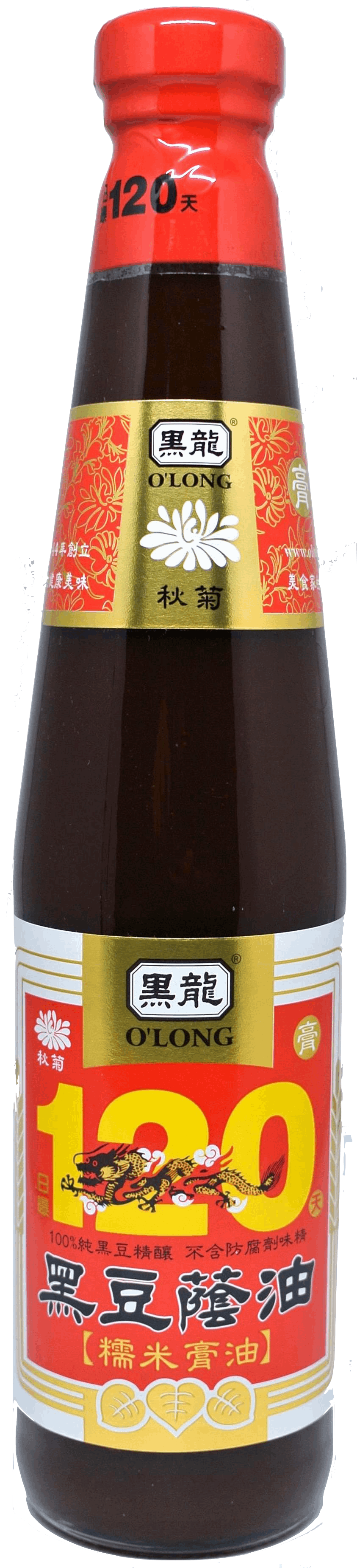 黑龍秋菊級黑豆蔭油(糯米膏油) 400ml