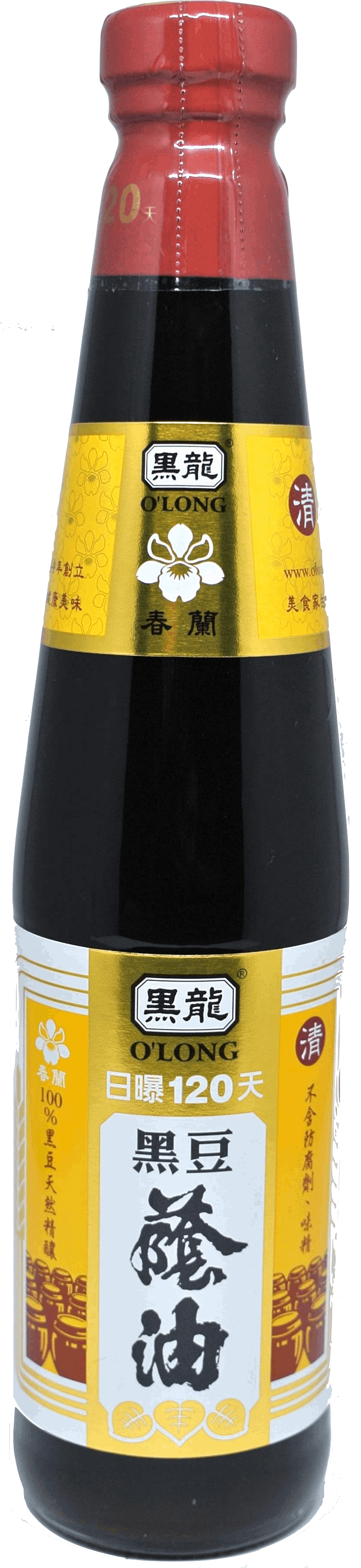 黑龍春蘭級黑豆蔭油(清油) 400ml