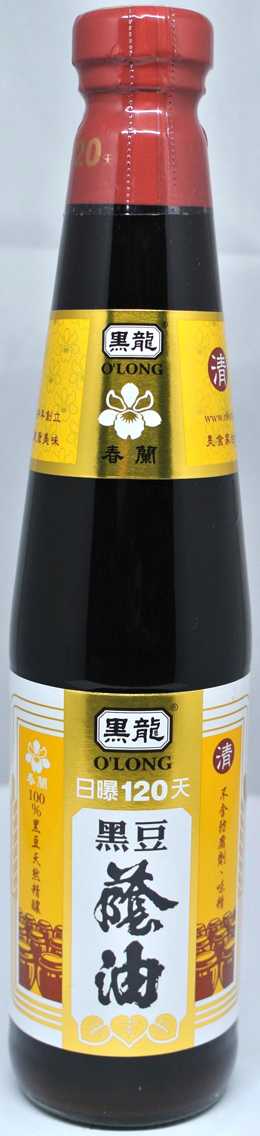 黑龍春蘭級黑豆蔭油(清油) 400ml