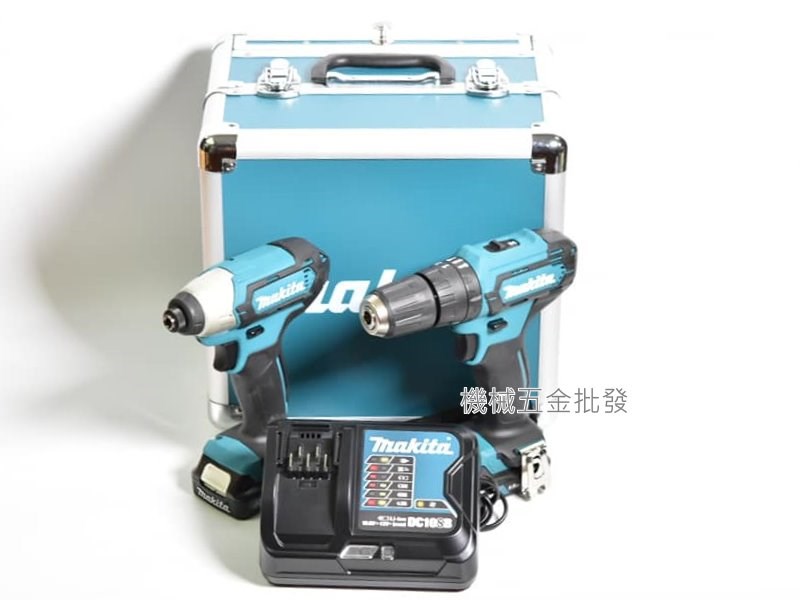 makita {牧田} CLX228SX1 12V充電雙機組 TD110起子機+HP333震動電鑽,電動工具