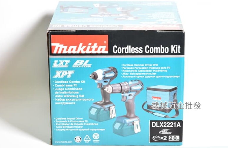 makita {牧田} DLX2221A 18V充電雙機組 DTD155起子機+DHP483電鑽,電動工具