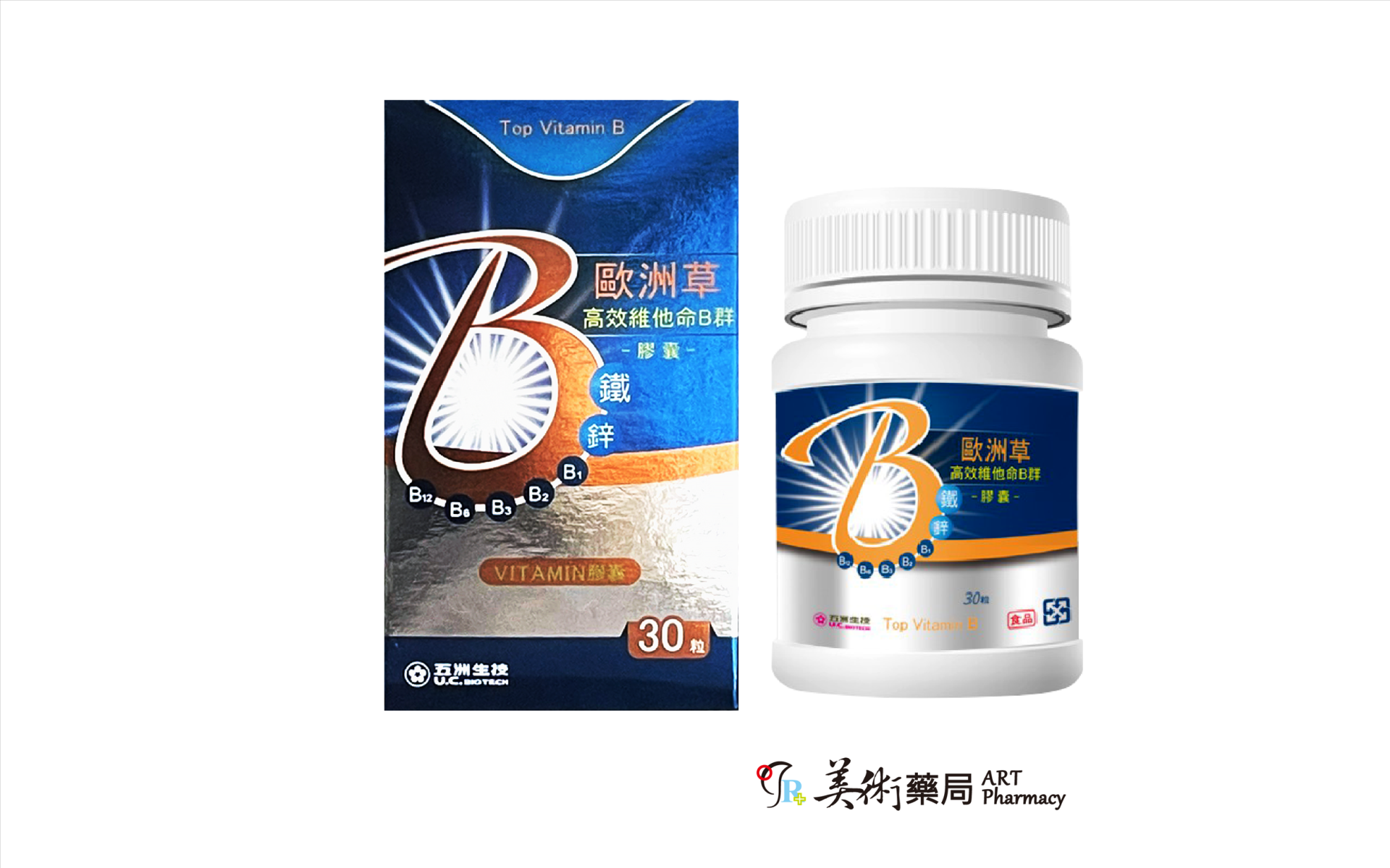 五洲生醫 歐洲草高效維他命B群膠囊 30粒