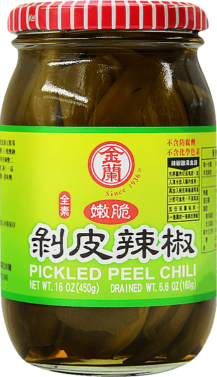 金蘭 剝皮辣椒 450g