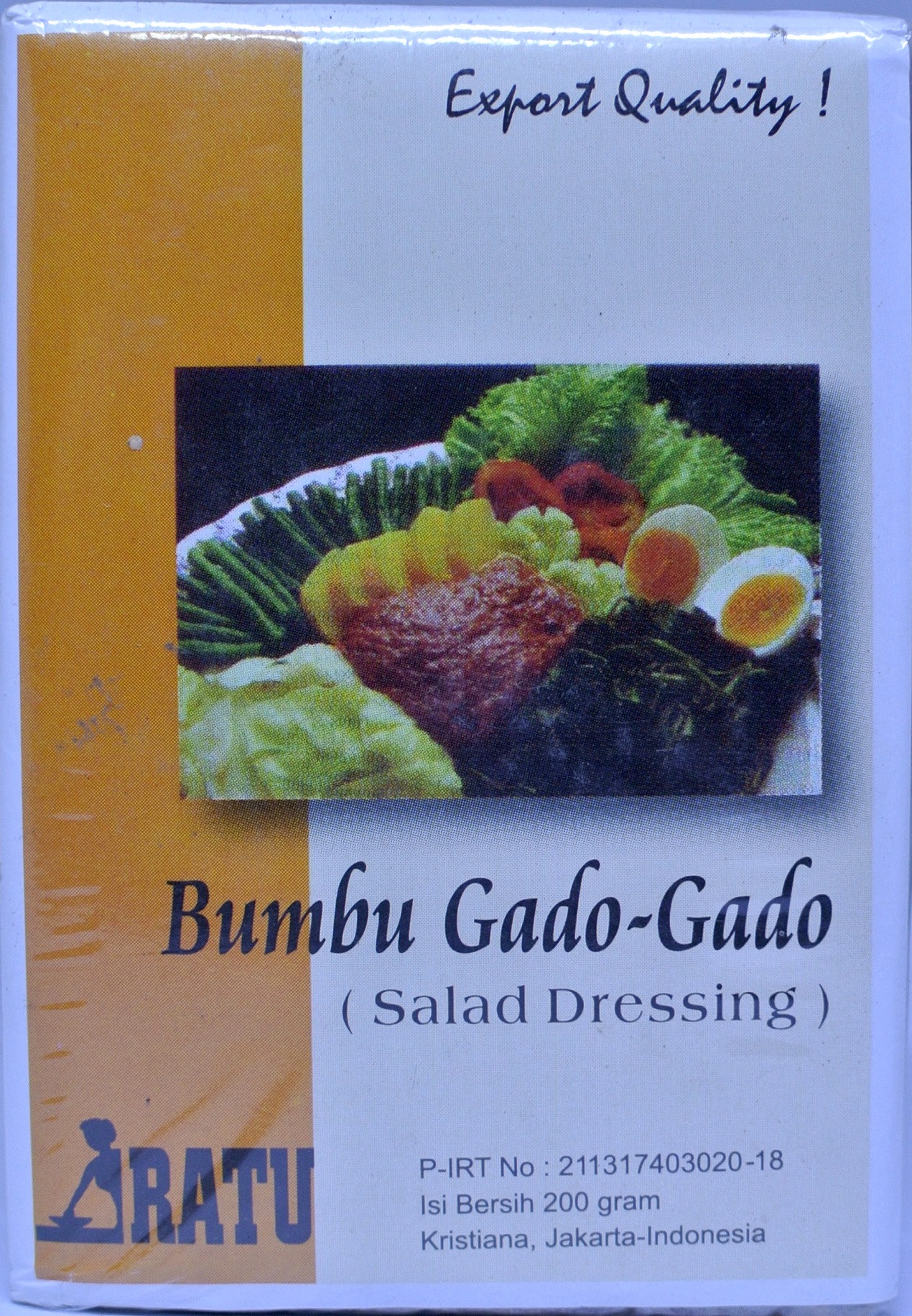 印尼加多醬RATU GADO GADO 200g