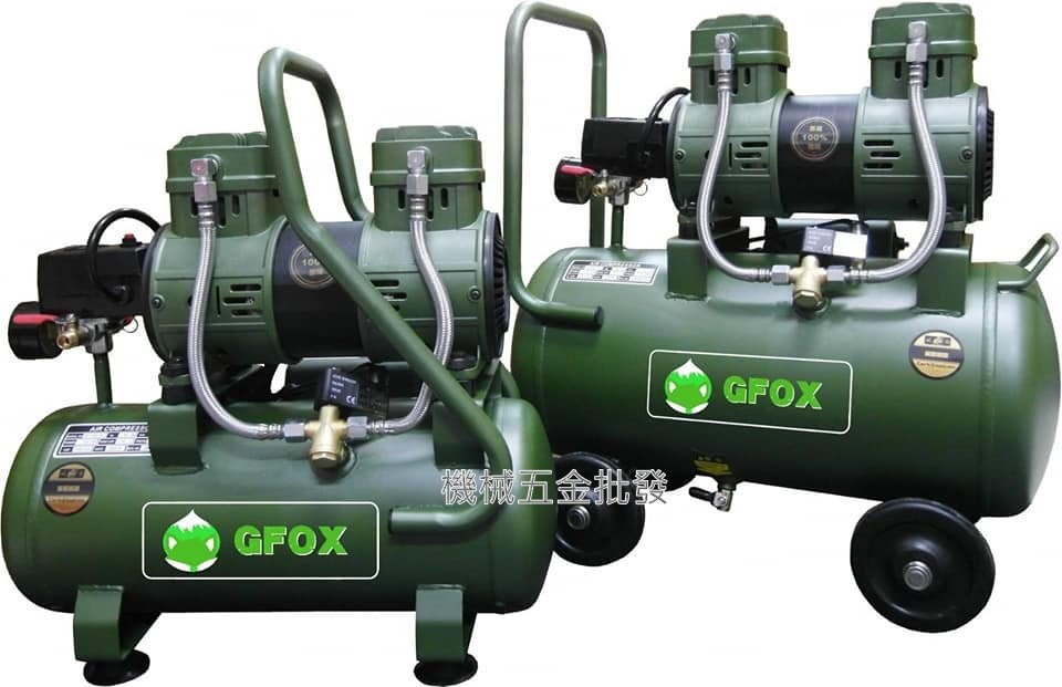 GFOX 3.5HP 15L、3.5HP 30L 無油式高速型空壓機{軍綠色}  {黑色}} ,氣動工具