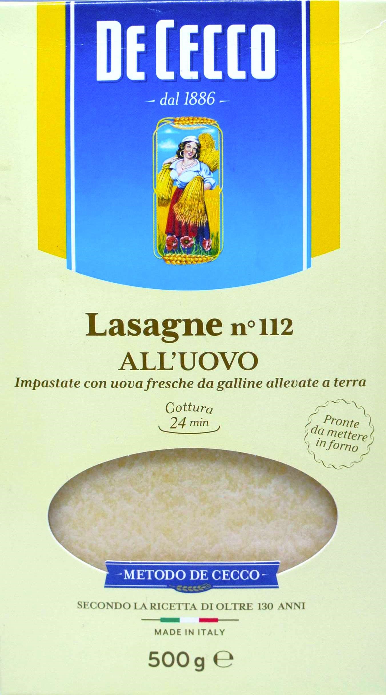 De Cecco N.112千層義大利麵 500g