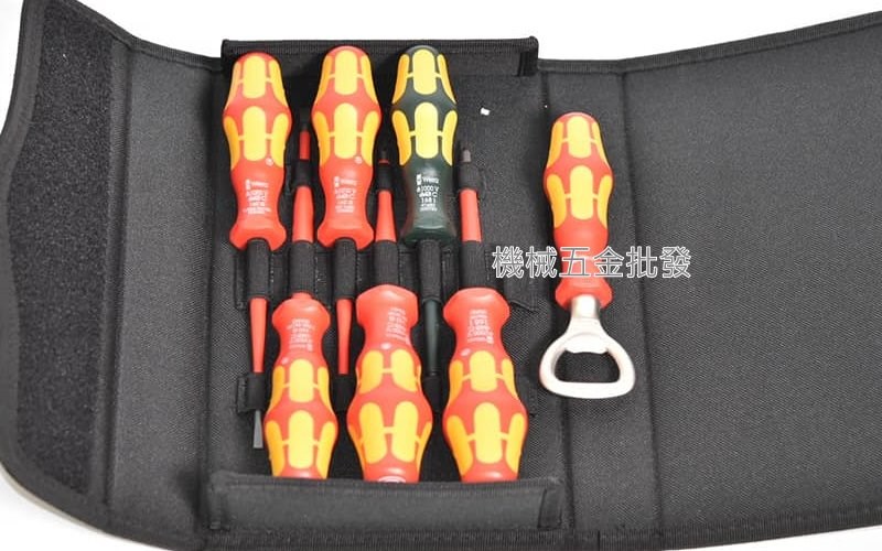 德國 wera kraftform 100IS/7 Set3 深孔型絕緣起子組 6件組 贈送開罐器,手工具