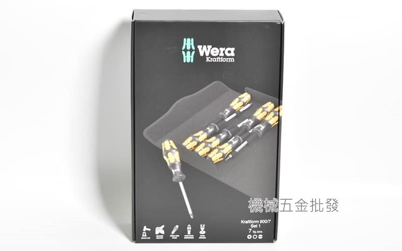 德國 wera kraftform 900/7 Set1 鑿型六角柄起子組 7件組 贈送帆布包,手工具