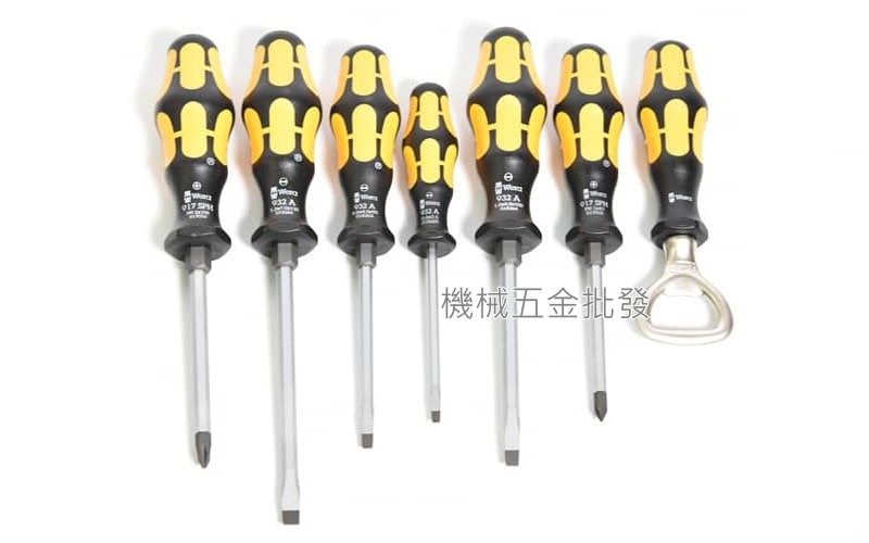 德國 wera kraftform 900/7 Set2 鑿型六角柄起子組 6件組 贈送開罐器,手工具