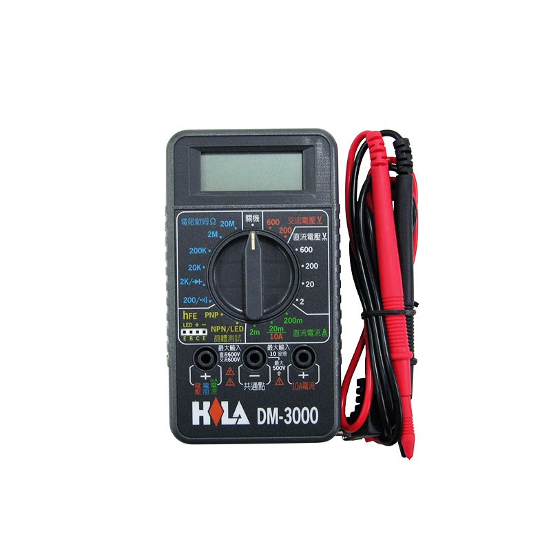 HILA ,DM-3000,數字,三用,電錶,驗電,檢電