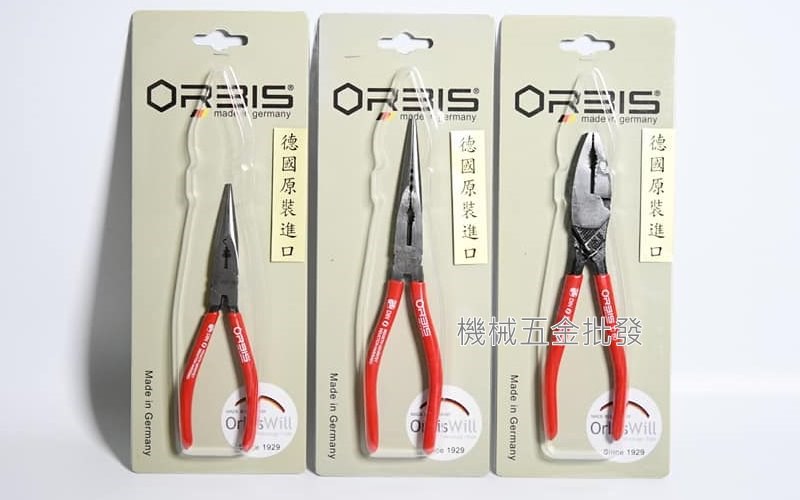  ORBIS 德國 孔附省力型強力 尖嘴鉗 彈簧附省力型強力鋼絲鉗,手工具