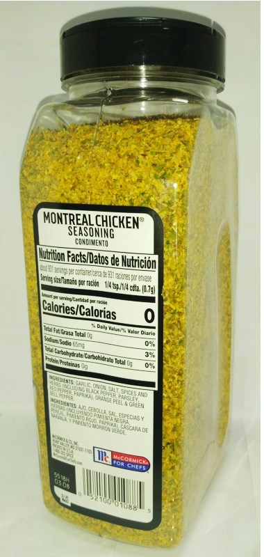 味好美 蒙特婁雞肉香草香料 Montreal Chicken Seasoning   652g