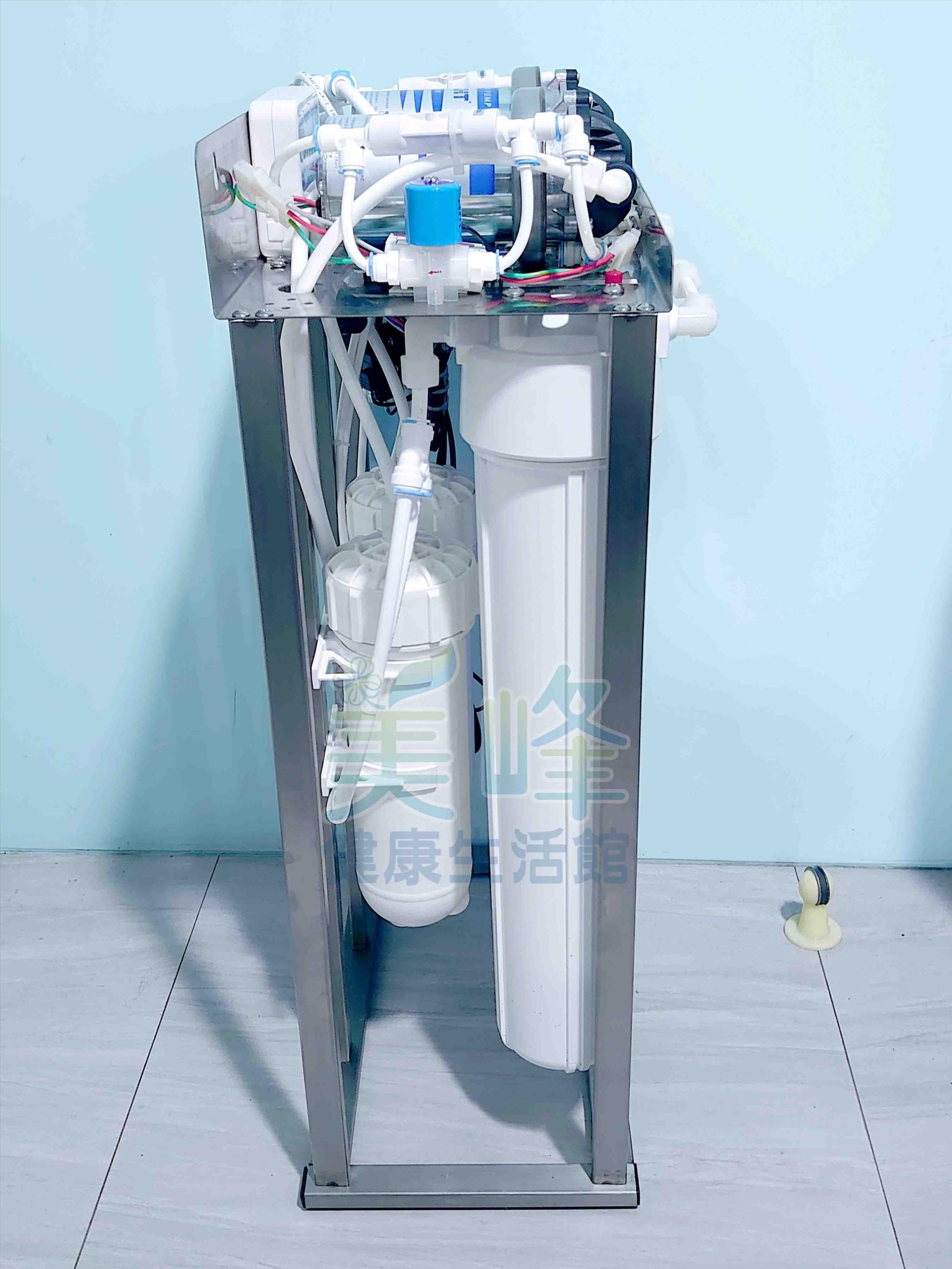 商用20吋800G白鐵腳架電腦控制逆滲透純水機.雙水冷式馬達.連續供水最多日造水量3頓純水